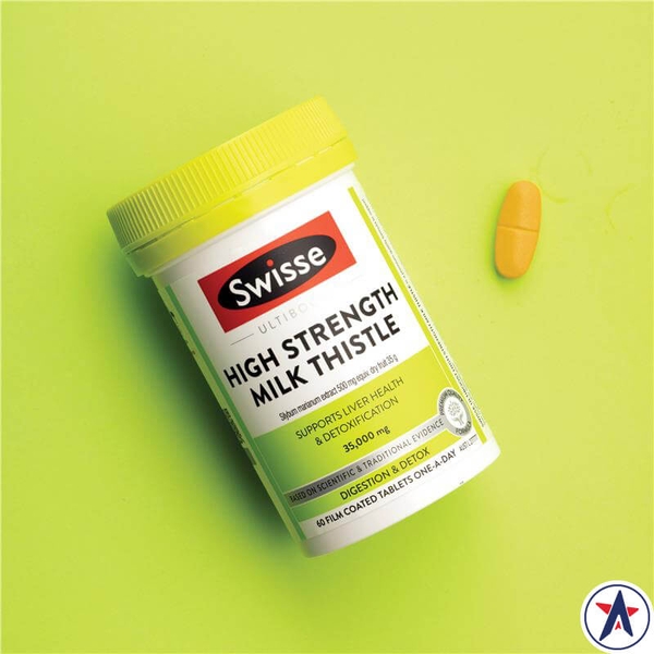 Swisse High Strength Milk Thistle thải độc gan 60 viên