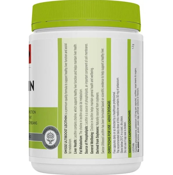 Viên mầm đậu nành Úc Swisse Lecithin 1200mg