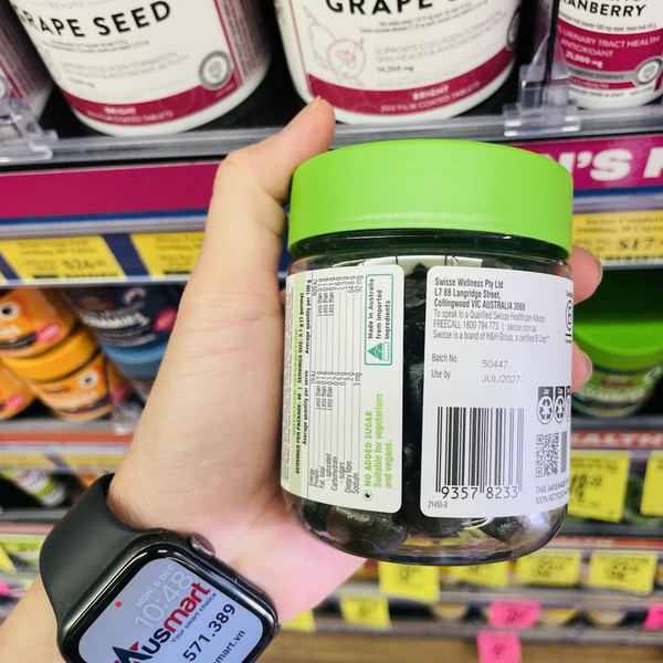 Kẹo bổ sung rau xanh cho bé biếng ăn Little Swisse Green Boost Gummies