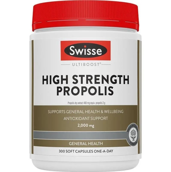 Viên uống keo ong Swisse Ultiboost High Strength Propolis 2000mg