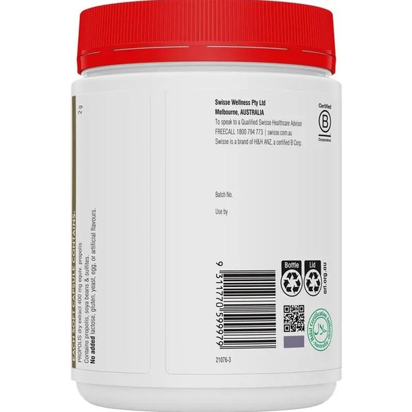 Viên uống keo ong Swisse Ultiboost High Strength Propolis 2000mg