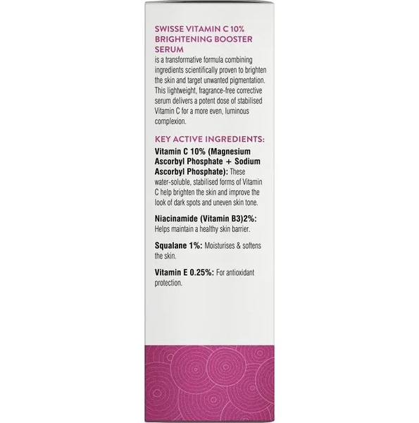 Serum dưỡng sáng da Swisse Beauty Vitamin C 10% Brightening Booster Serum 30ml