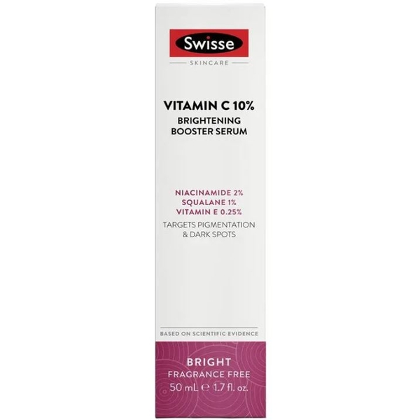 Serum dưỡng sáng da Swisse Beauty Vitamin C 10% Brightening Booster Serum