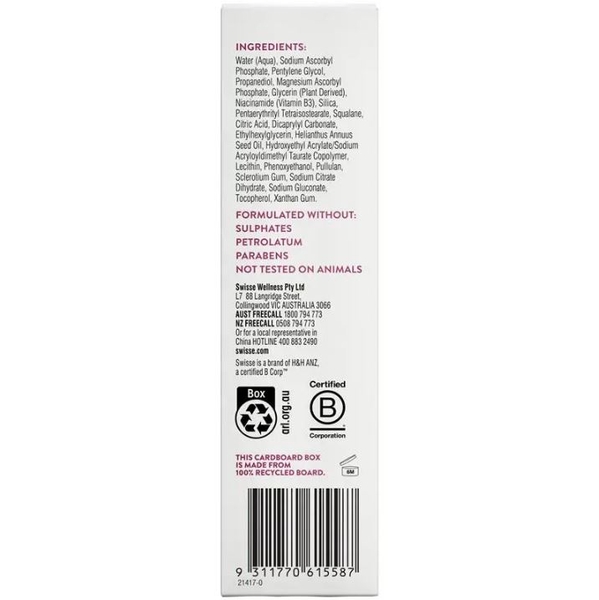 Serum dưỡng sáng da Swisse Beauty Vitamin C 10% Brightening Booster Serum