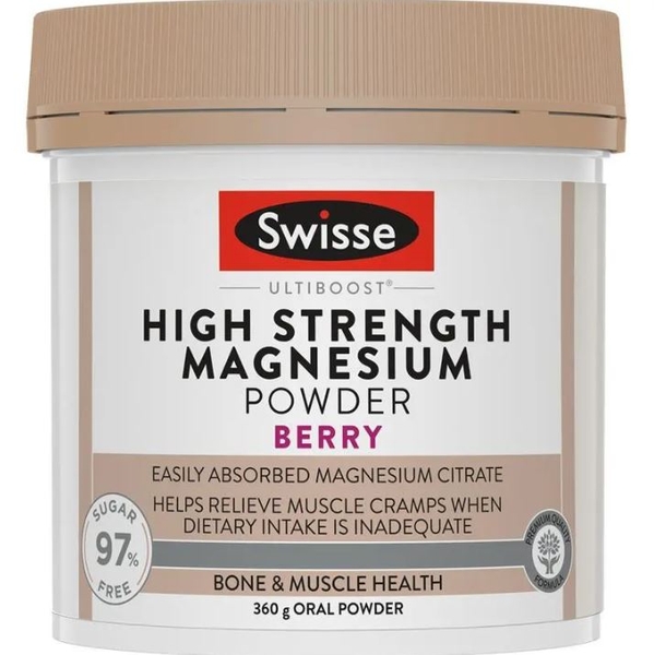 Bột Magie liều cao Swisse High Strength Magnesium Orange