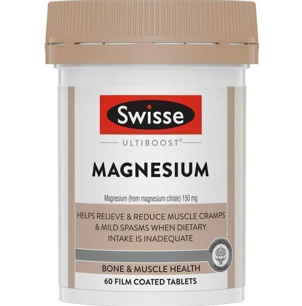 Viên uống bổ sung Magie Swisse Ultiboost Magnesium