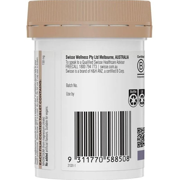 Viên uống bổ sung Magie Swisse Ultiboost Magnesium