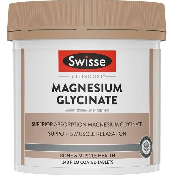 Viên uống bổ sung Magie Swisse Ultiboost Magnesium Glycinate