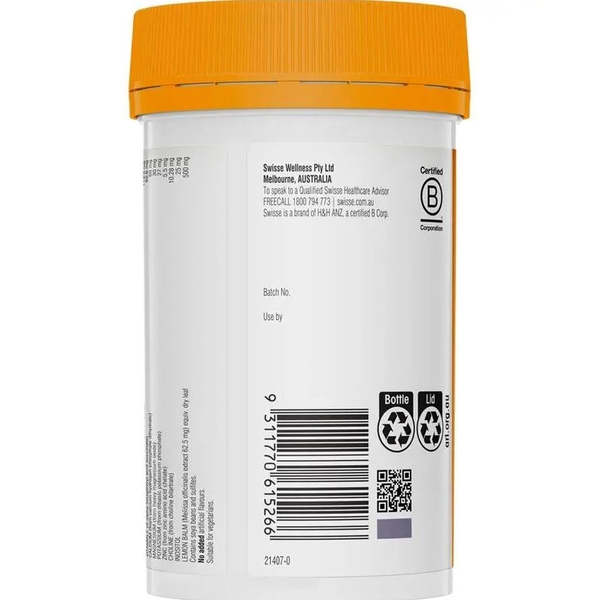 Viên uống bổ sung vitamin B Swisse  Ultiboost Mega B+