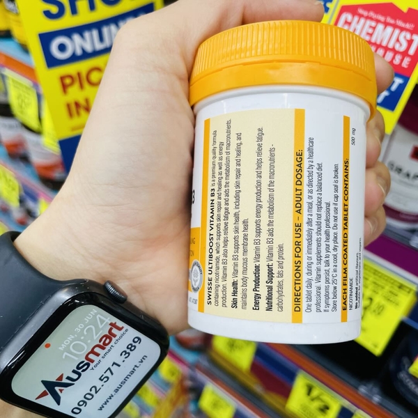 Viên uống Swisse Ultiboost Vitamin B3