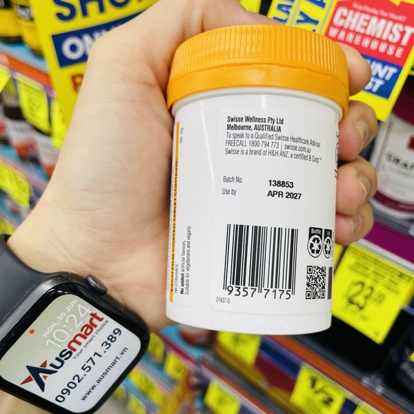 Viên uống Swisse Ultiboost Vitamin B3