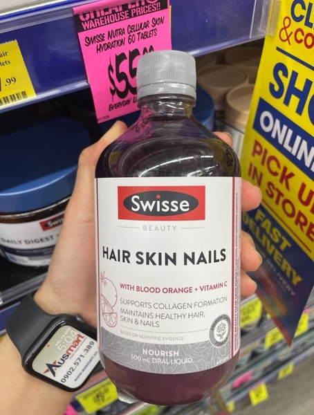 Collagen dạng nước Swisse Hair Skin Nails của Úc 500ml [Pre-order]