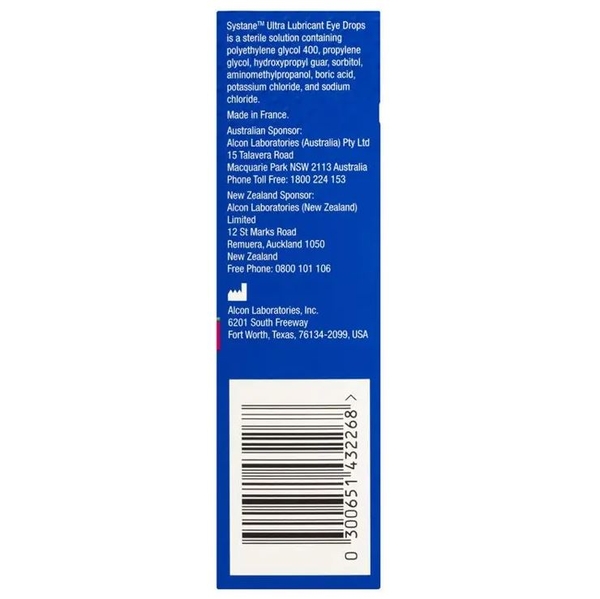 Dung dịch nhỏ mắt bôi trơn không chứa chất bảo quản Systane Ultra Lubricant Eye Drops Preservative Free