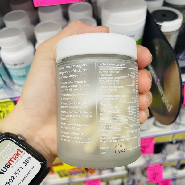 Viên uống hỗ trợ mọc tóc & chăm sóc móng The Beauty Chef Hair Biotic