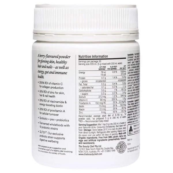 Bột dinh dưỡng lên men làm đẹp da The Beauty Chef Glow Fermented Supernutrient 150g