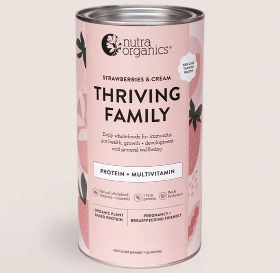 Protein thuần chay Nutra Organics Thriving Family