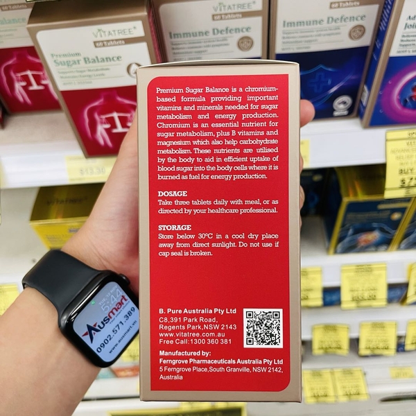 Cân bằng đường huyết Vitatree Premium Sugar Balance 60 viên