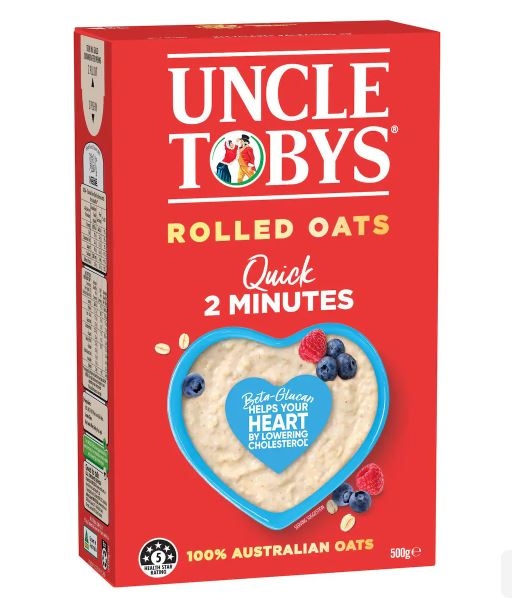 Yến mạch ăn liền Uncle Tobys Oats Quick Rolled Oats Porridge