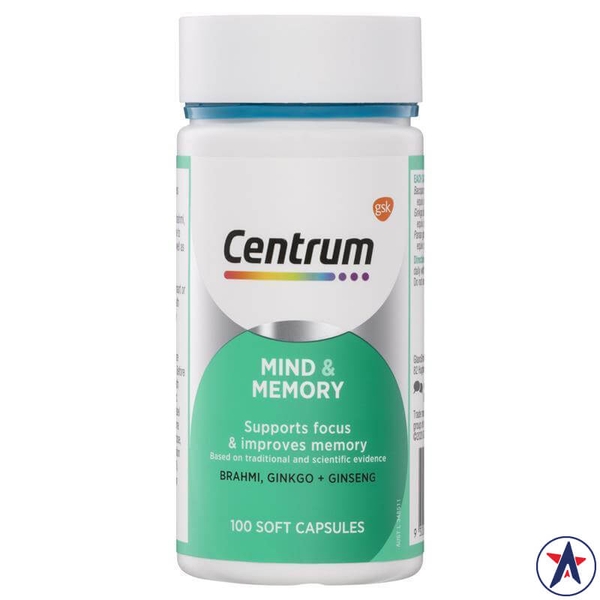 Viên bổ não tăng cường trí nhớ Centrum Mind & Memory 100 viên [Pre-order]
