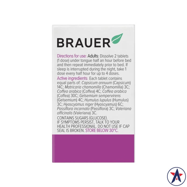 Viên hỗ trợ giấc ngủ Brauer Sleep 60 viên