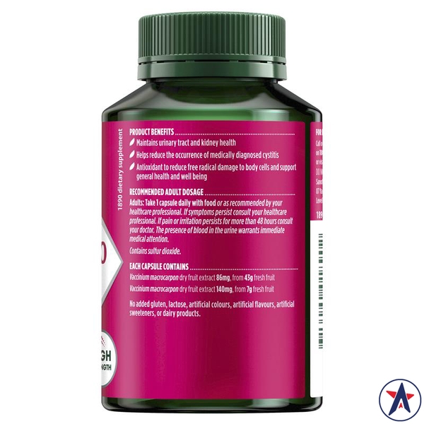 Viên hỗ trợ tiết niệu Nature's Own High Strength Cranberry 50000mg 90 viên
