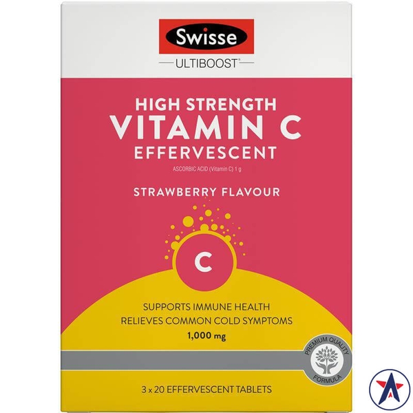 Viên sủi Vitamin C liều cao Swisse High Strength Effervescent
