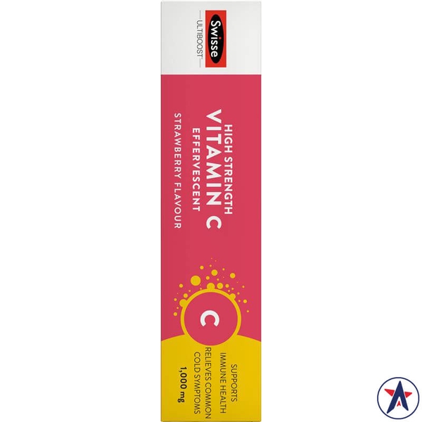 Viên sủi Vitamin C liều cao Swisse High Strength Effervescent | Ausmart.vn