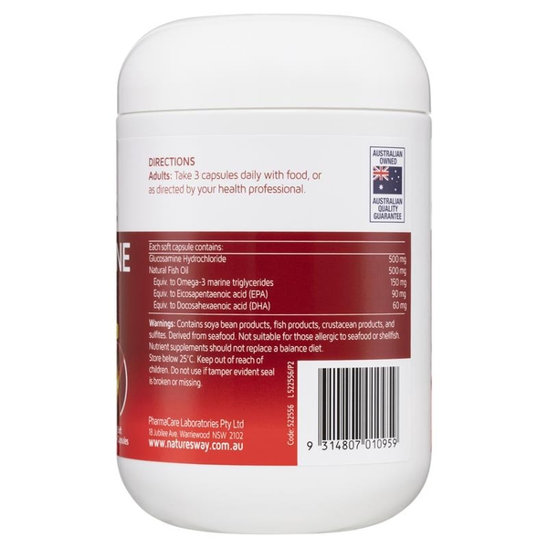 Nature's Way Glucosamine + Fish Oil Dual Action của Úc 200 viên