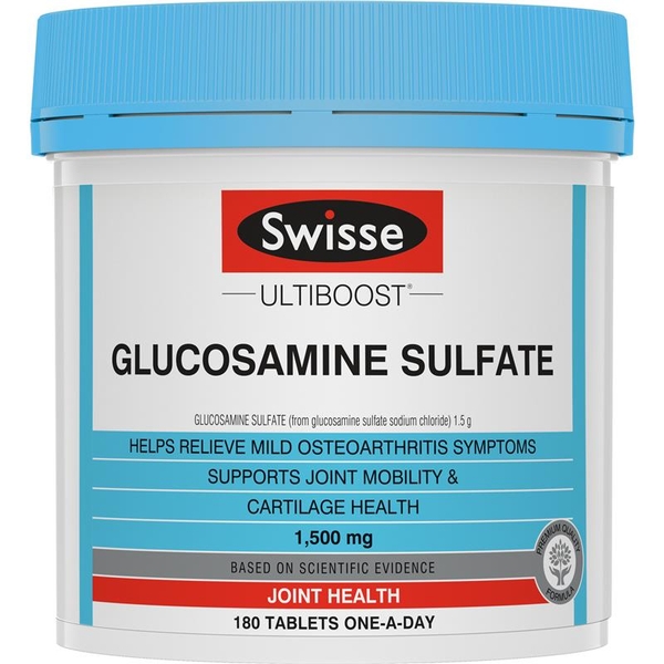 Swisse Ultiboost Glucosamine Sulfate 1500mg Joint Health 180 viên [Pre-order]