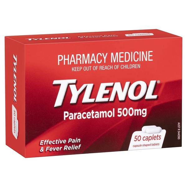 Tylenol giảm đau hạ sốt Paracetamol 500mg 50 viên