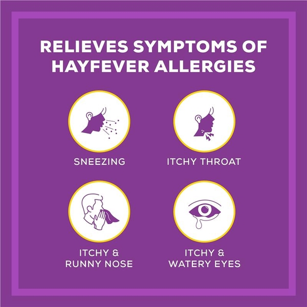 Viên uống giảm dị ứng Telfast Hayfever Allergy Relief 180mg Non-Drowsy