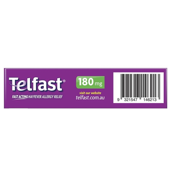 Viên uống giảm dị ứng Telfast Hayfever Allergy Relief 180mg Non-Drowsy