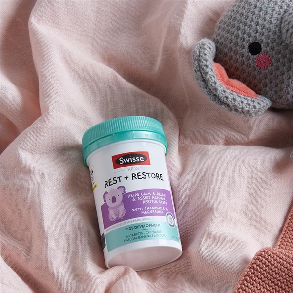 Swisse Kids Rest & Restore hỗ trợ giấc ngủ ngon cho bé 60 viên
