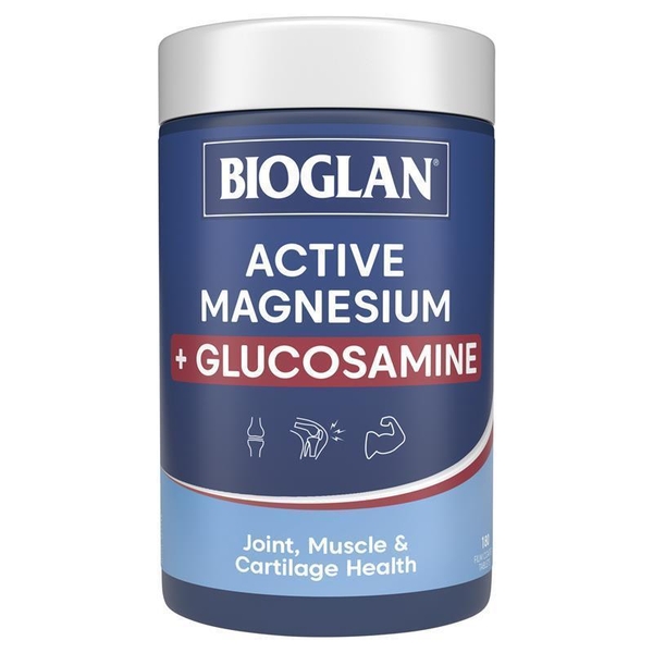 Viên uống hỗ trợ cơ bắp & sức khỏe khớp Bioglan Active Magnesium + Glucosamine 180 viên