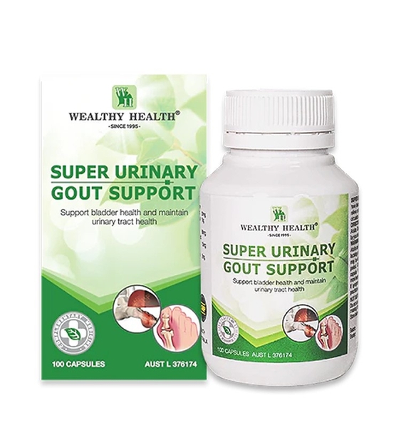 Viên uống hỗ trợ điều trị Gout Wealthy Health Super Urinary Gout Support của Úc 100 viên [Có sẵn]