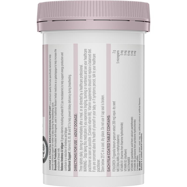 Viên uống lợi sữa Swisse Ultinatal Breastfeeding Support 90 viên