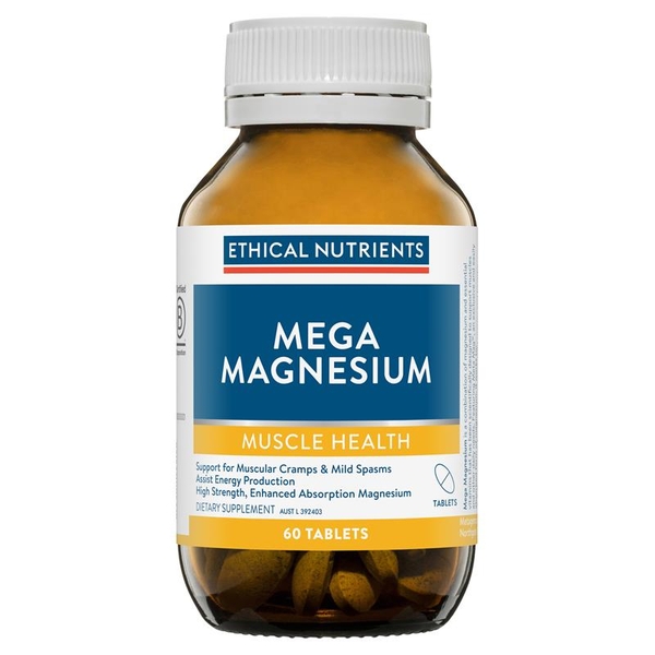 Viên uống bổ sung Magie hỗ trợ cơ bắp Ethical Nutrients Mega Magnesium | Ausmart.vn