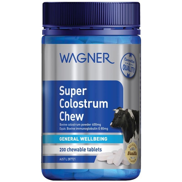 Wagner Super Colostrum Chew sữa bò non 200 viên [Pre-order]