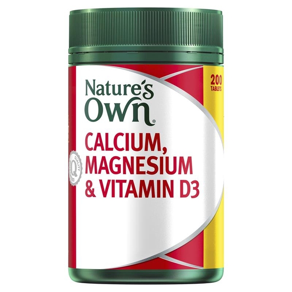 Viên bổ cơ & xương Calcium, Magnesium & Vitamin D3 Nature’s Own