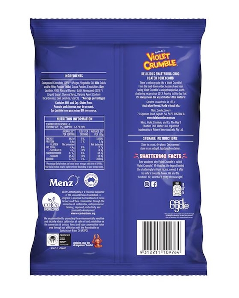 Kẹo sô-cô-la Violet Crumble Chocolate Share