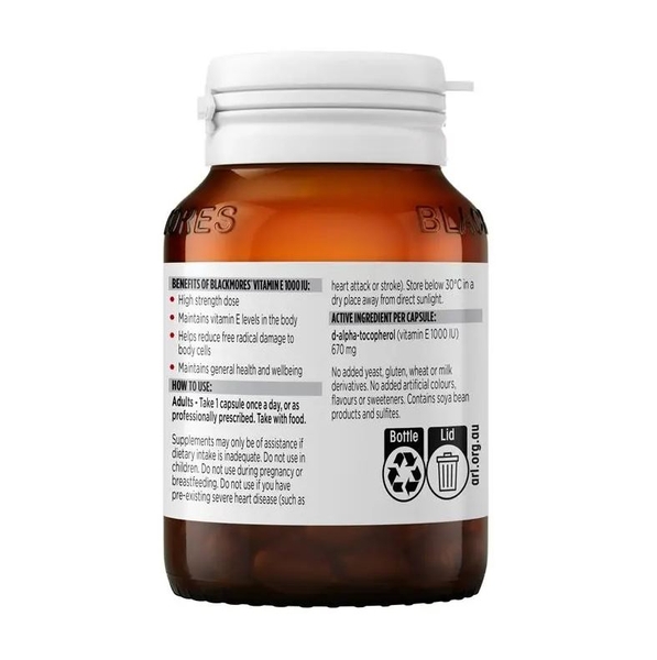 Vitamin E Blackmores Natural 1000IU của Úc