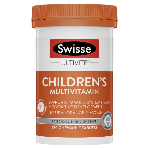 Multivitamin cho bé Swisse Ultivite Children's của Úc 120 viên [Có sẵn]