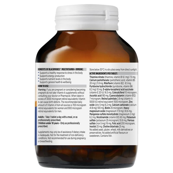 Vitamin tổng hợp Multivitamin & Immune Blackmores 150 viên