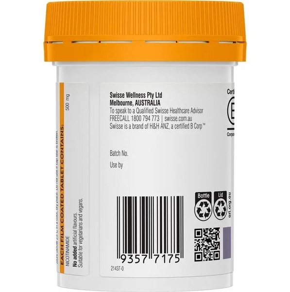 Viên uống Swisse Ultiboost Vitamin B3