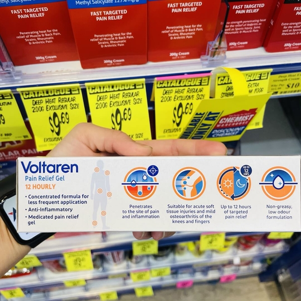 Kem bôi đau nhức xương khớp 12 giờ Voltaren Osteo Gel 100g
