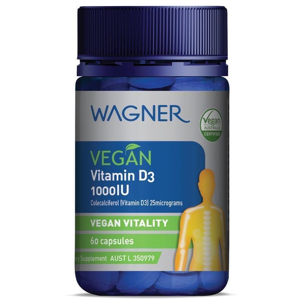 Viên uống bổ sung Vitamin D3 1000IU Wagner Vegan