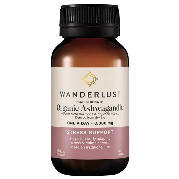 Viên hỗ trợ thần kinh & giảm Stress Wanderlust High Strength Ashwagandha