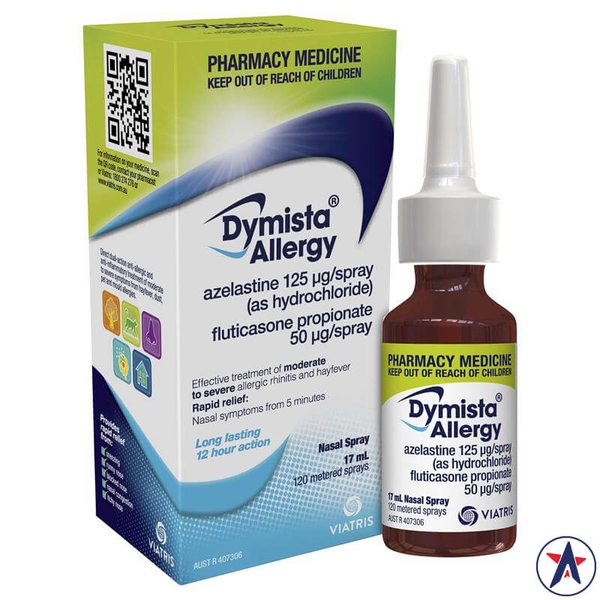 Xịt viêm mũi dị ứng Dymista Allergy 17ml (120 lần xịt)