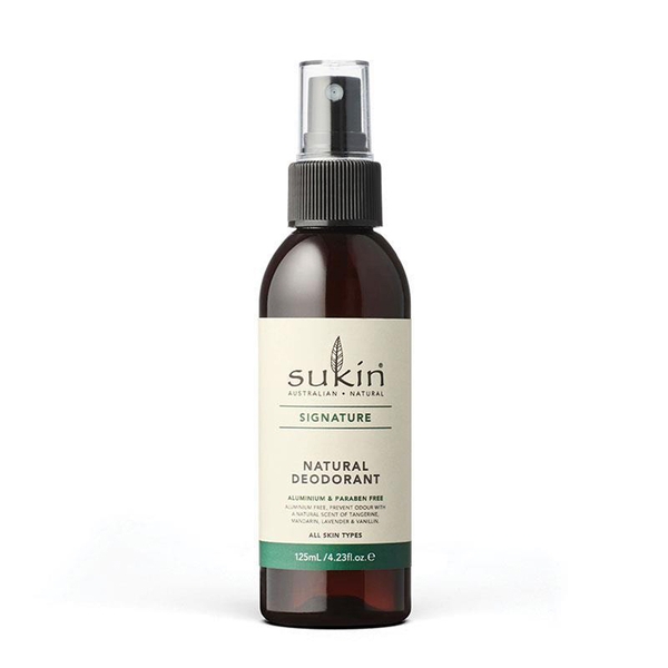 Xịt khử mùi Sukin Natural Deodorant Signature của Úc 125ml