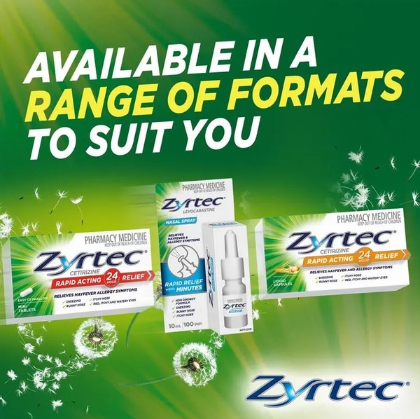 Thuốc nhỏ mắt Zyrtec Antihistamine Hayfever & Allergy Eye Drops 4ml